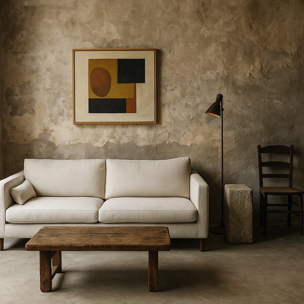 Interiorismo rudo y refinado